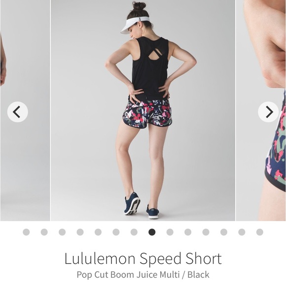 Lululemon Speed Short Pop Cut Boom Juice Patterned Running Shorts Size 6 - Picture 1 of 5